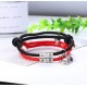 Gift For Valentine's Day 2PCS Couple Magnetic Bracelet Set Mutual Attraction Rope Braided Bracelets Adjustable Charm Couple Set For Women Men Gift For Valentine's Day 2PCS Couple Magnetic Bracelet Set Mutual Attraction Rope Braided Bracelets Adjustable Charm Couple Set For Women Men